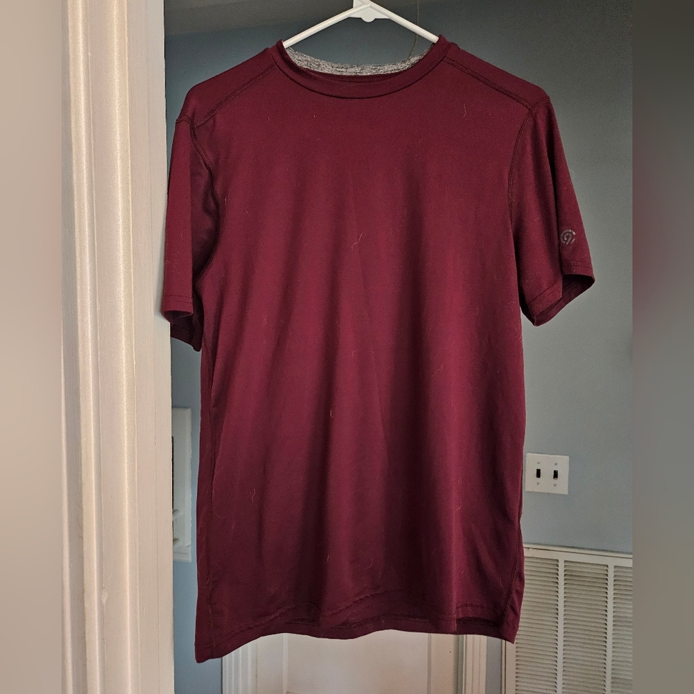 Champion Men's Maroon Short Sleeve Athletic Tee